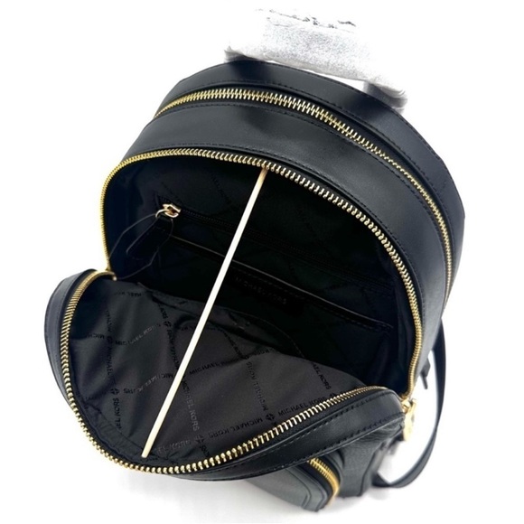Michael Kors Medium Jaycee Backpack Black/Gold